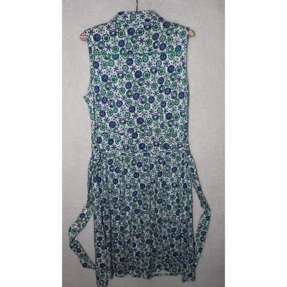 Boden Button Up Floral Dress w/ Pockets, 100% Cotton, Women's Size 6R - Picture 9 of 14